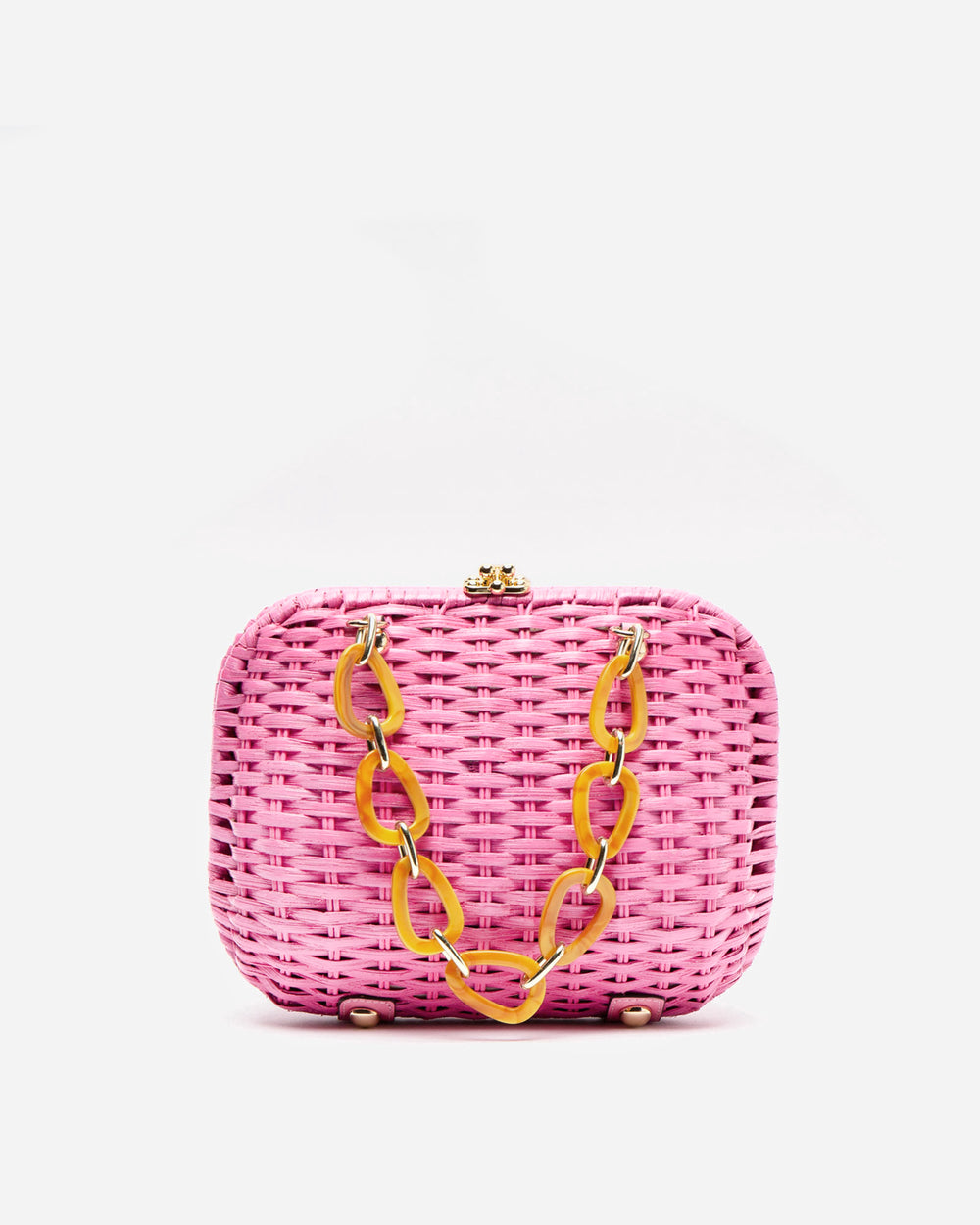 Hen Wicker Bag - Pink Basket Frances Valentine