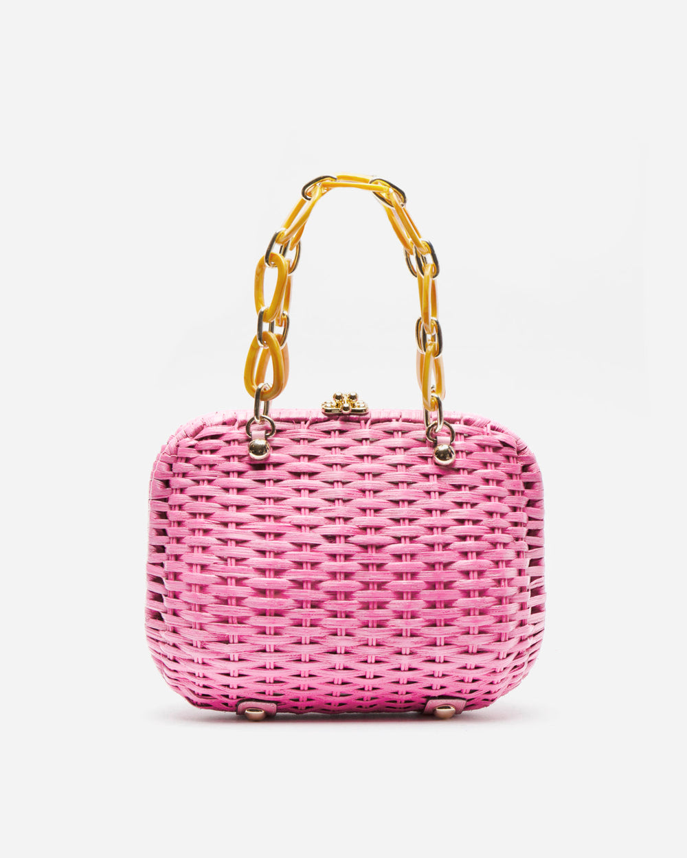 Hen Wicker Bag - Pink Basket Frances Valentine