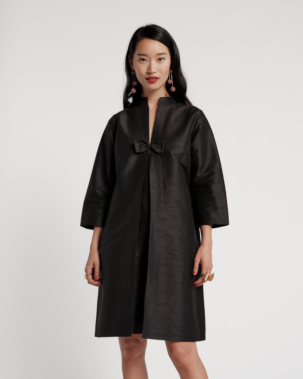 Tabitha Mini Dress - Black Dresses Frances Valentine