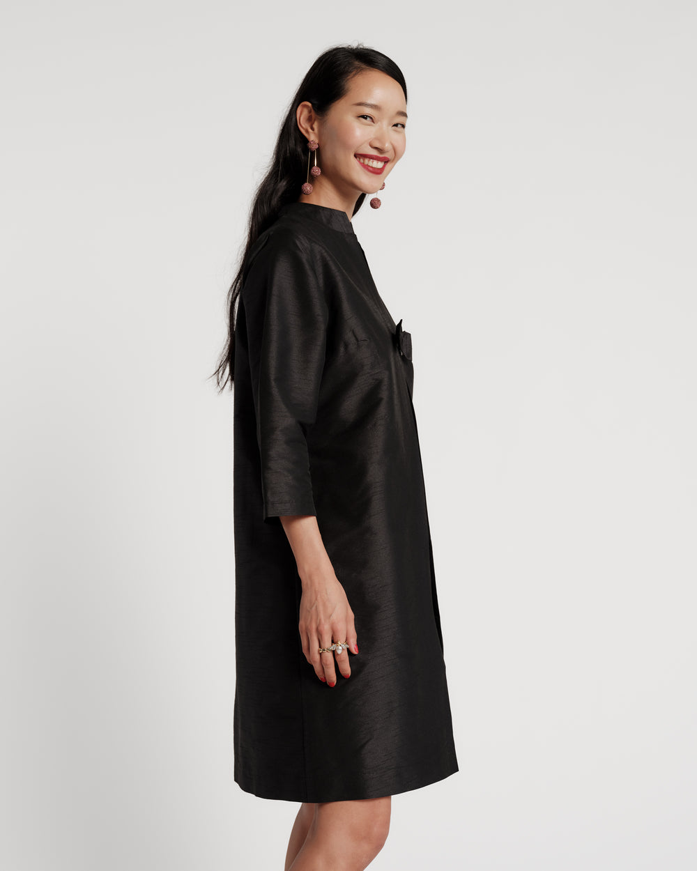 Tabitha Mini Dress - Black Dresses Frances Valentine