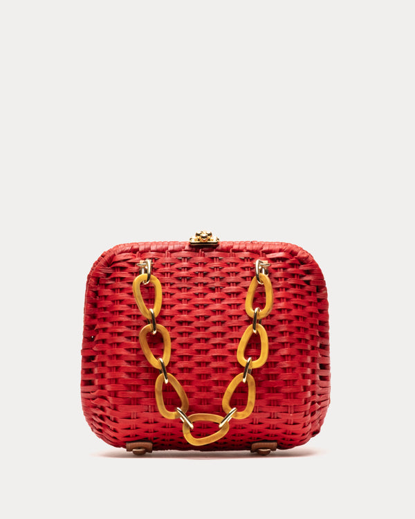 Hen Wicker Bag - Red Basket Frances Valentine