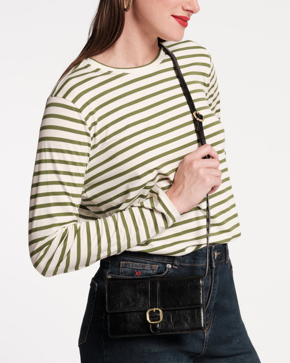 Accordion Wallet - Crinkled Leather Black Wallet Frances Valentine