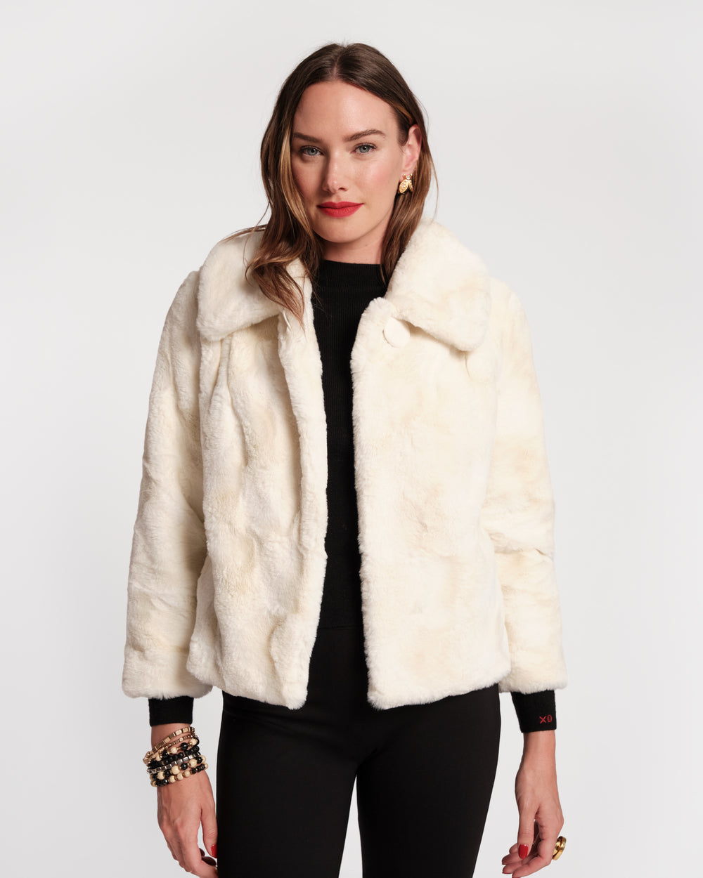 Babe Faux Fur Jacket - White Coats & Jackets Frances Valentine