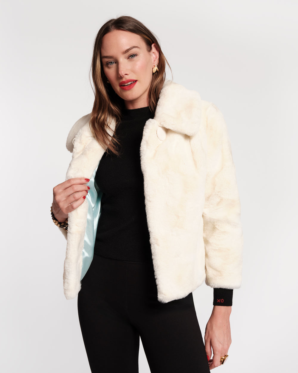 Babe Faux Fur Jacket - White Coats & Jackets Frances Valentine