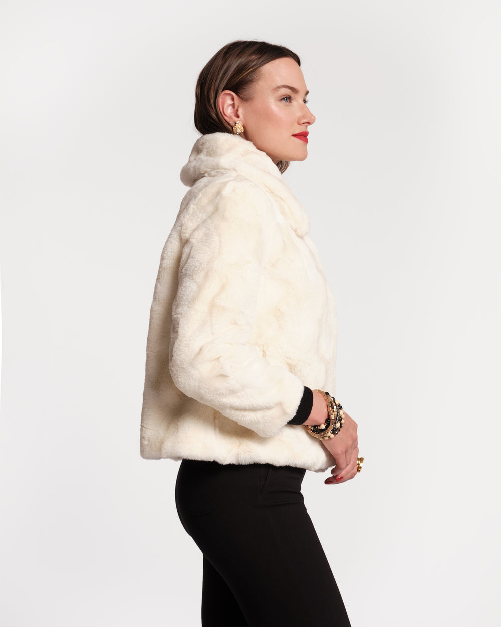 Babe Faux Fur Jacket - White Coats & Jackets Frances Valentine