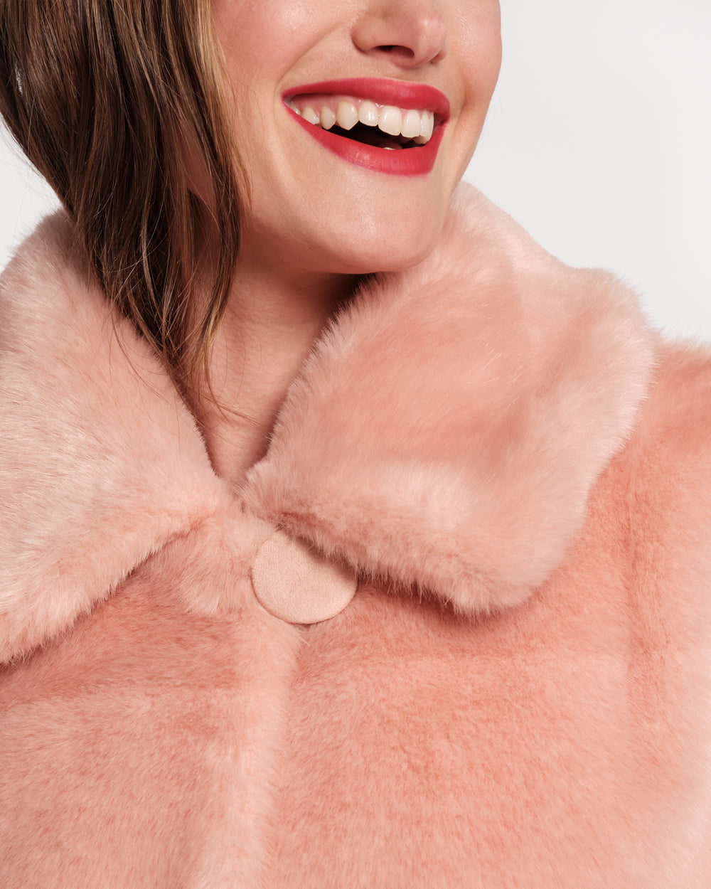Babe Faux Fur Jacket - Light Pink Coats & Jackets Frances Valentine
