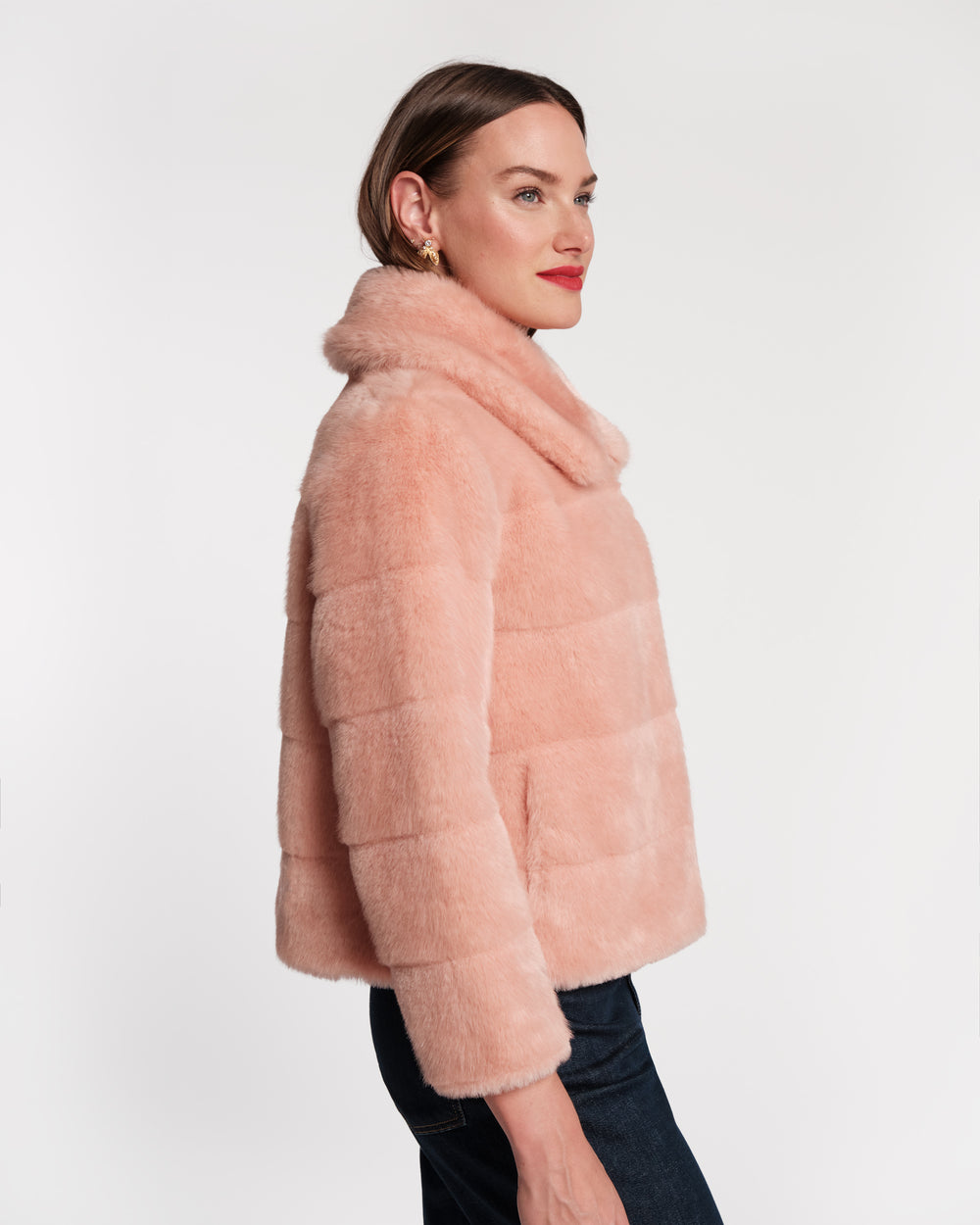 Babe Faux Fur Jacket - Light Pink Coats & Jackets Frances Valentine