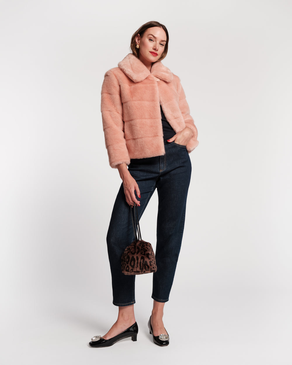 Babe Faux Fur Jacket - Light Pink Coats & Jackets Frances Valentine
