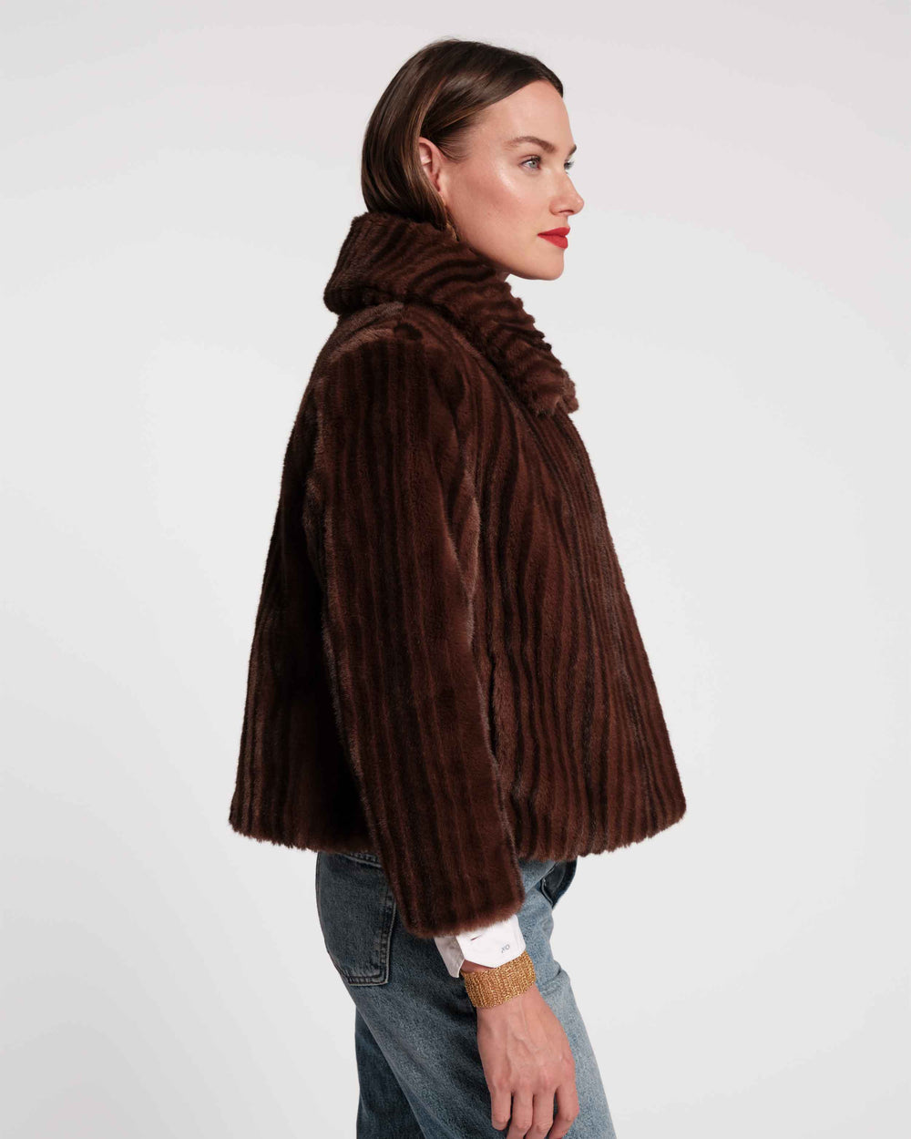 Babe Faux Fur Jacket - Brown Coats & Jackets Frances Valentine