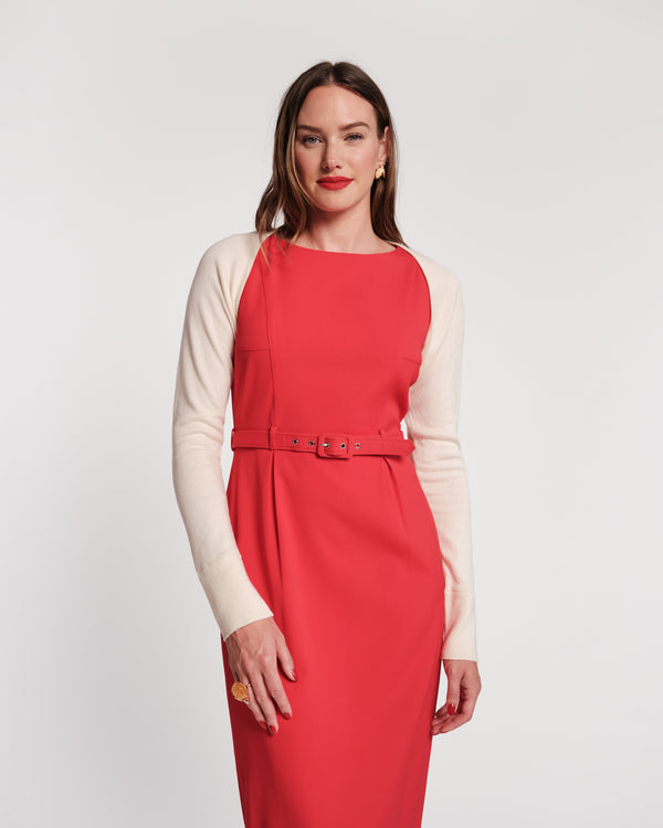 Emmie Long Sleeve Shrug - Oyster Sweater Frances Valentine