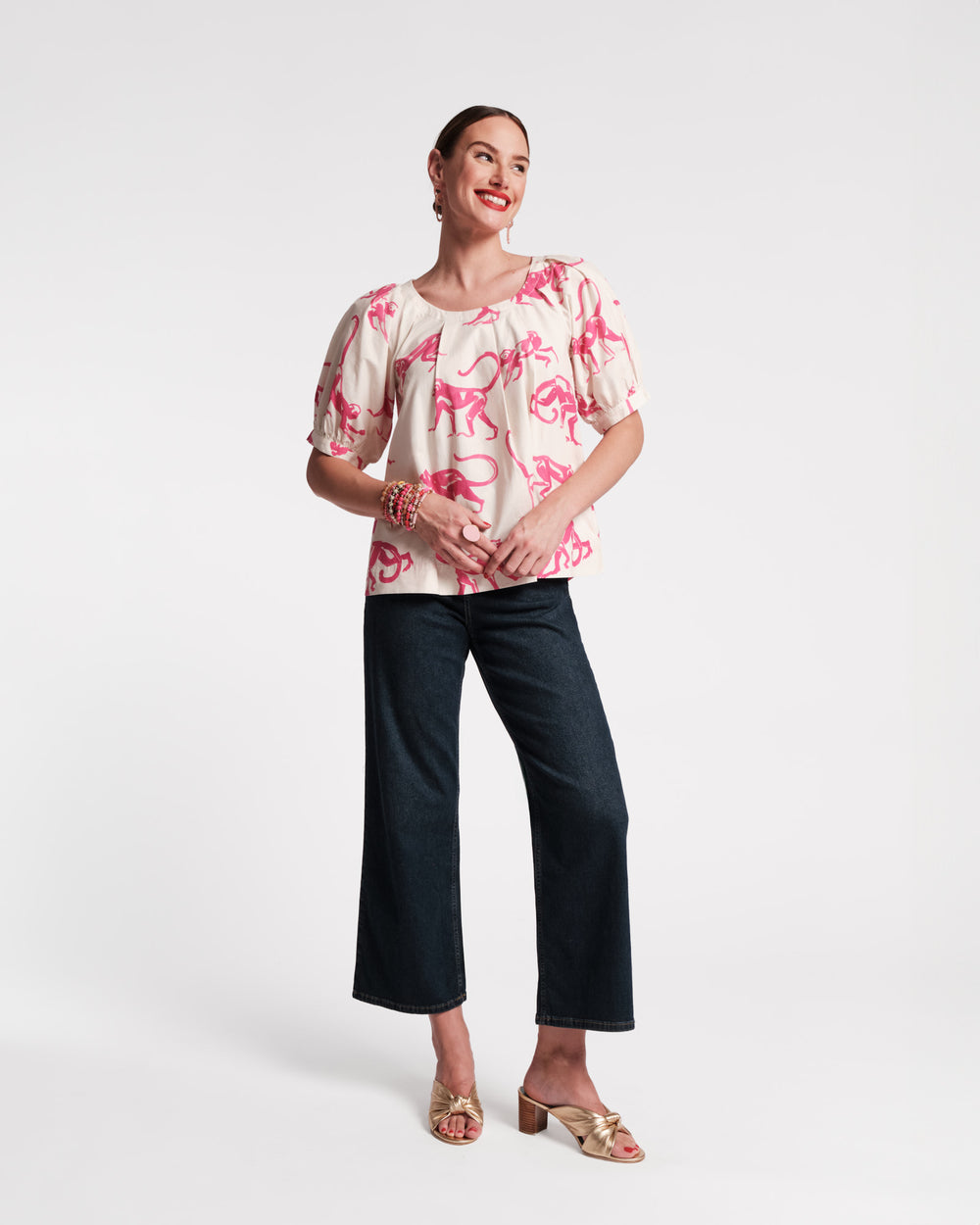 Zonda Top - Pink Monkey Tops Frances Valentine