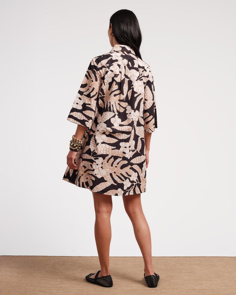 Isla Shirtdress - Sketchy Jungle Dresses Frances Valentine