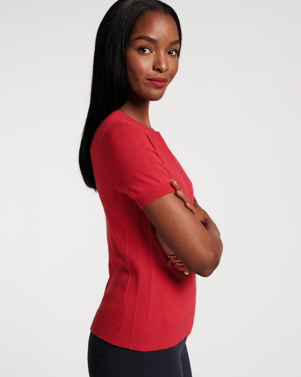 Jo Knit T - Red Sweater Frances Valentine