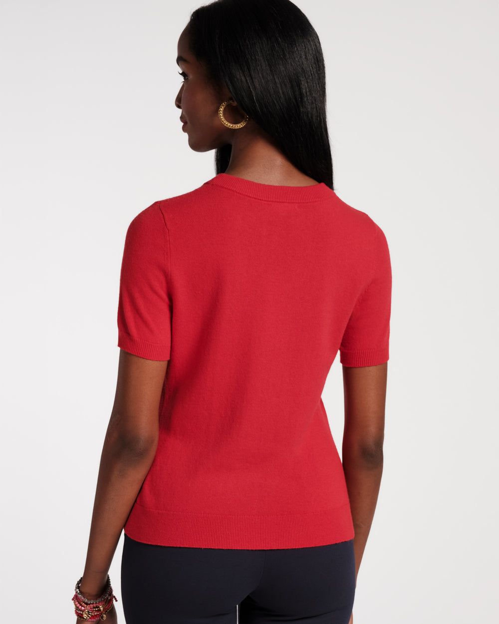 Jo Knit T - Red Sweater Frances Valentine