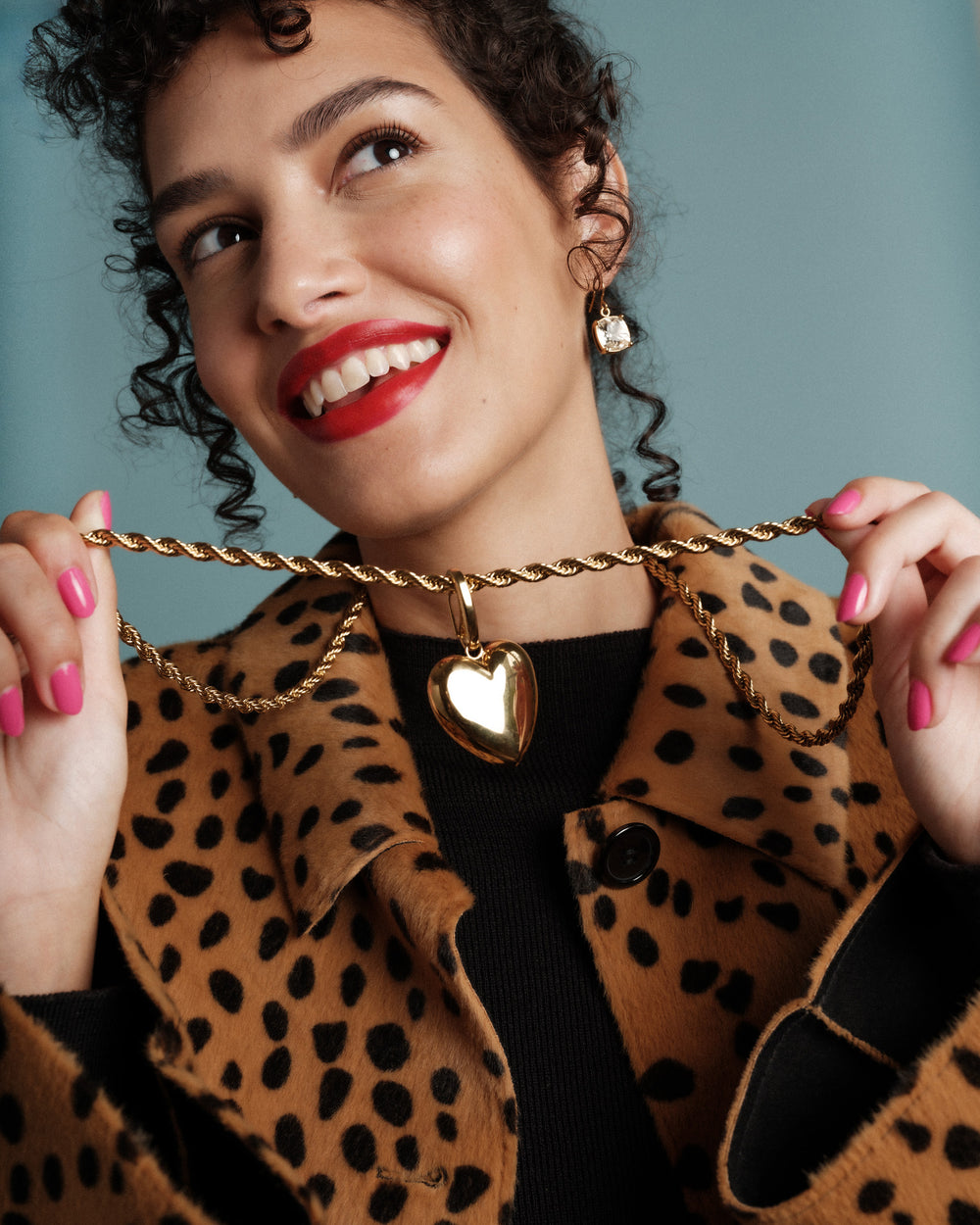 FV Sweetheart Necklace 34" - Gold Jewelry Frances Valentine