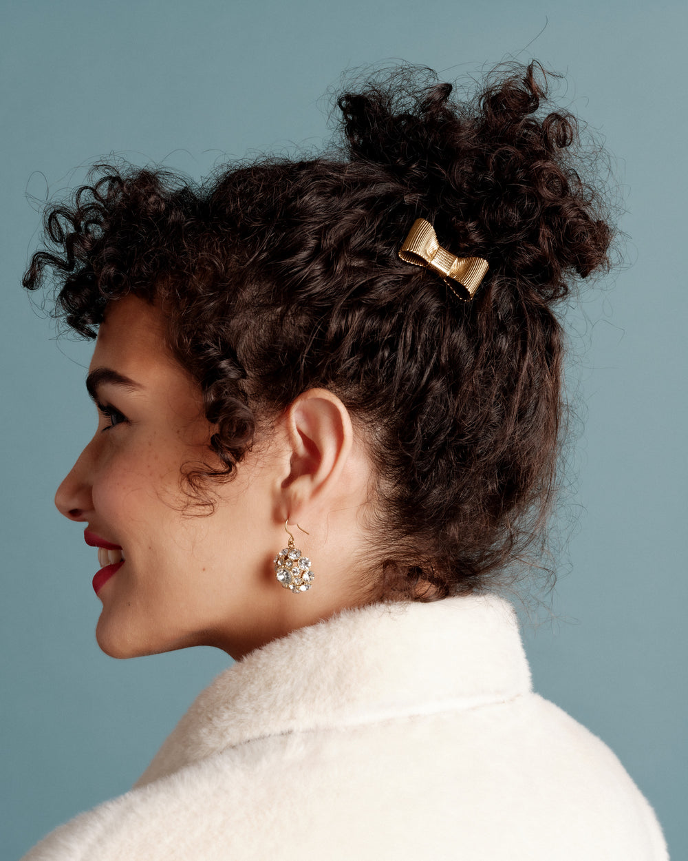 FV Crystal Cluster Drop Earring - Gold Jewelry Frances Valentine