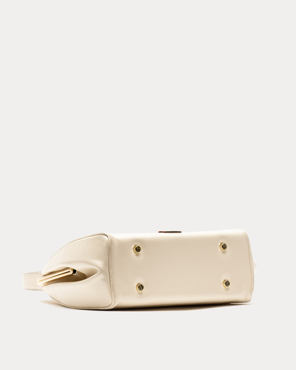 Katherine Frame Bag - Crinkled Leather Oyster Frame Bag Frances Valentine