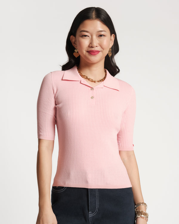 Krissy Polo - Pink Tops Frances Valentine