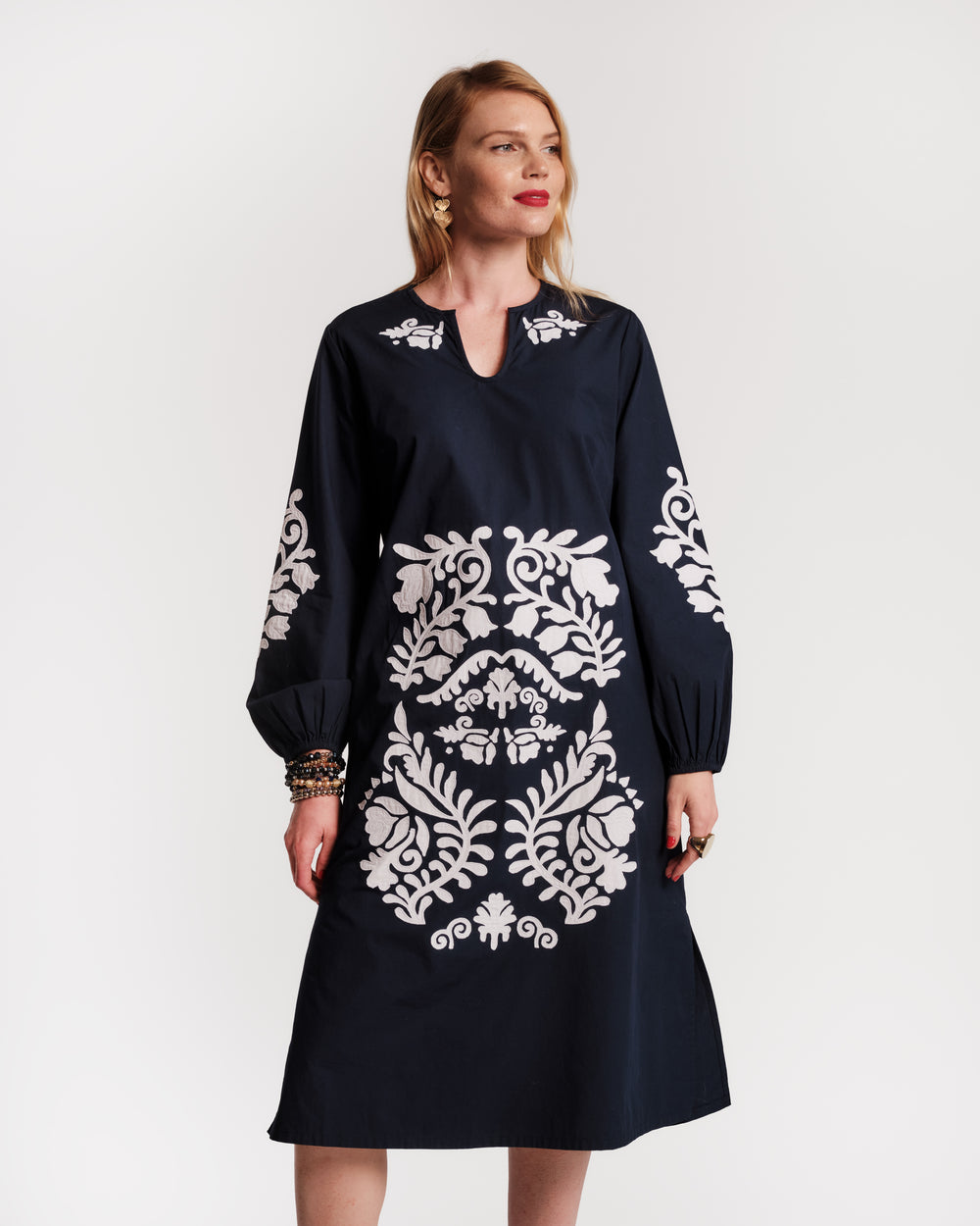 Kris Dress - Navy Dresses Frances Valentine