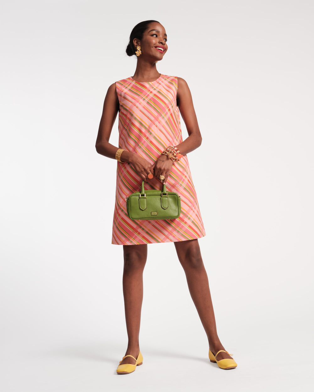 Lily Shift Dress - Candy Ribbon Plaid Dresses Frances Valentine