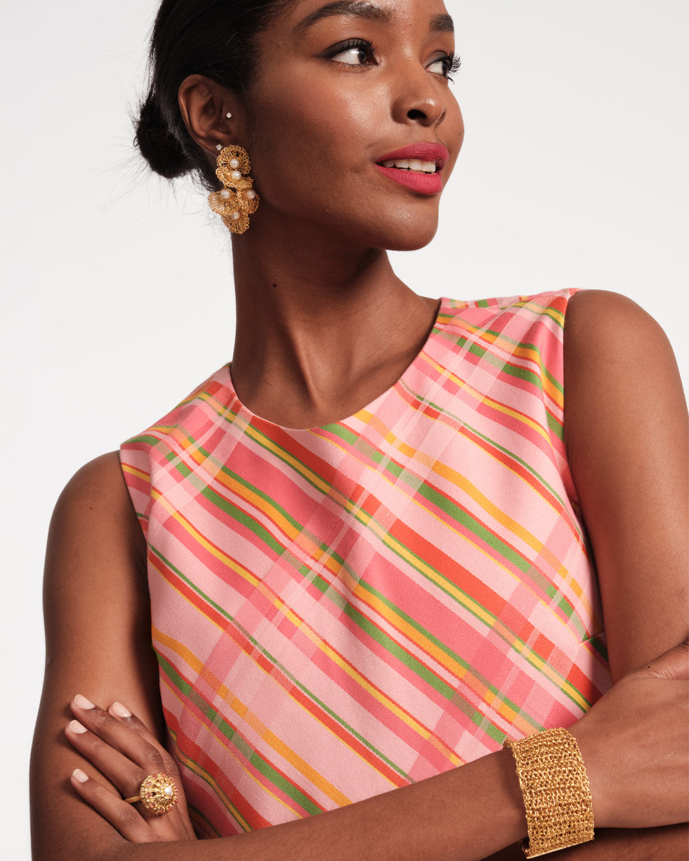 Lily Shift Dress - Candy Ribbon Plaid Dresses Frances Valentine