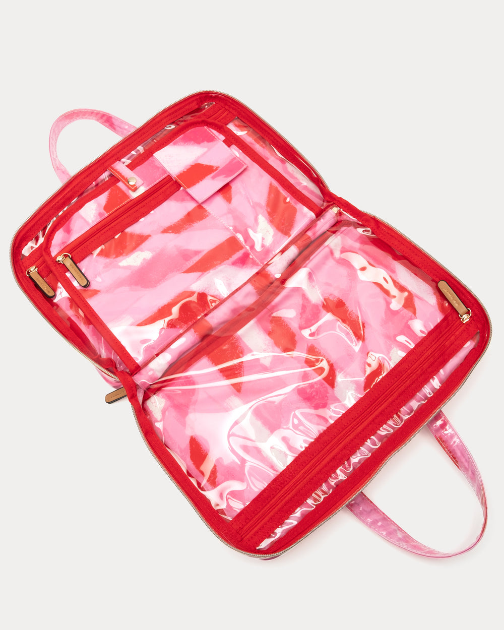 Hanging Travel Cosmetic Case - Lipstick Lattice Large Cosmetic Frances Valentine
