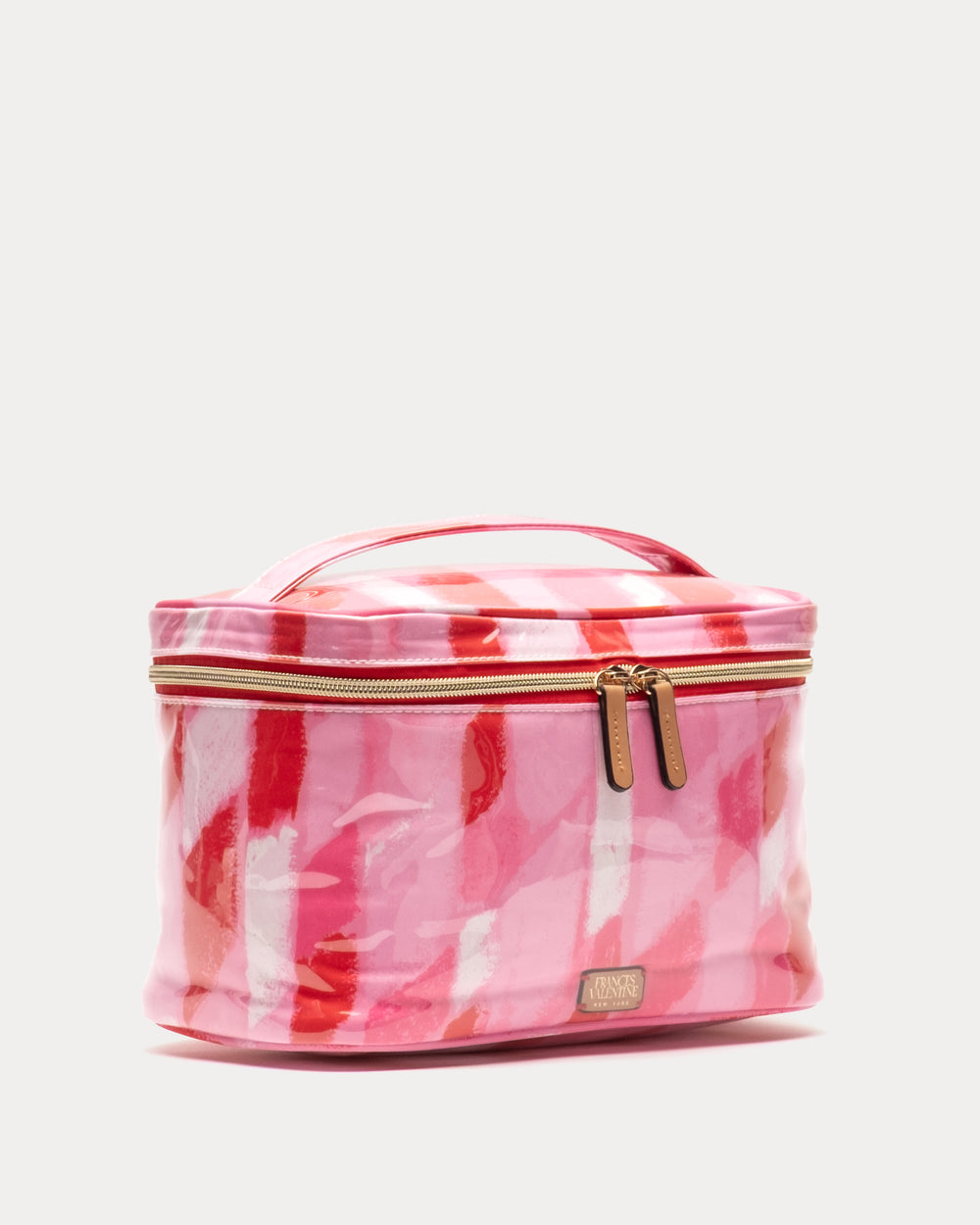 Train Case Cosmetic - Lipstick Lattice Small Cosmetic Frances Valentine