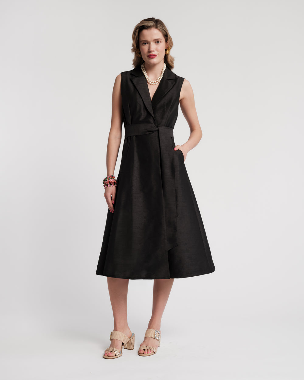 Lucia Wrap Dress - Black Dresses Frances Valentine