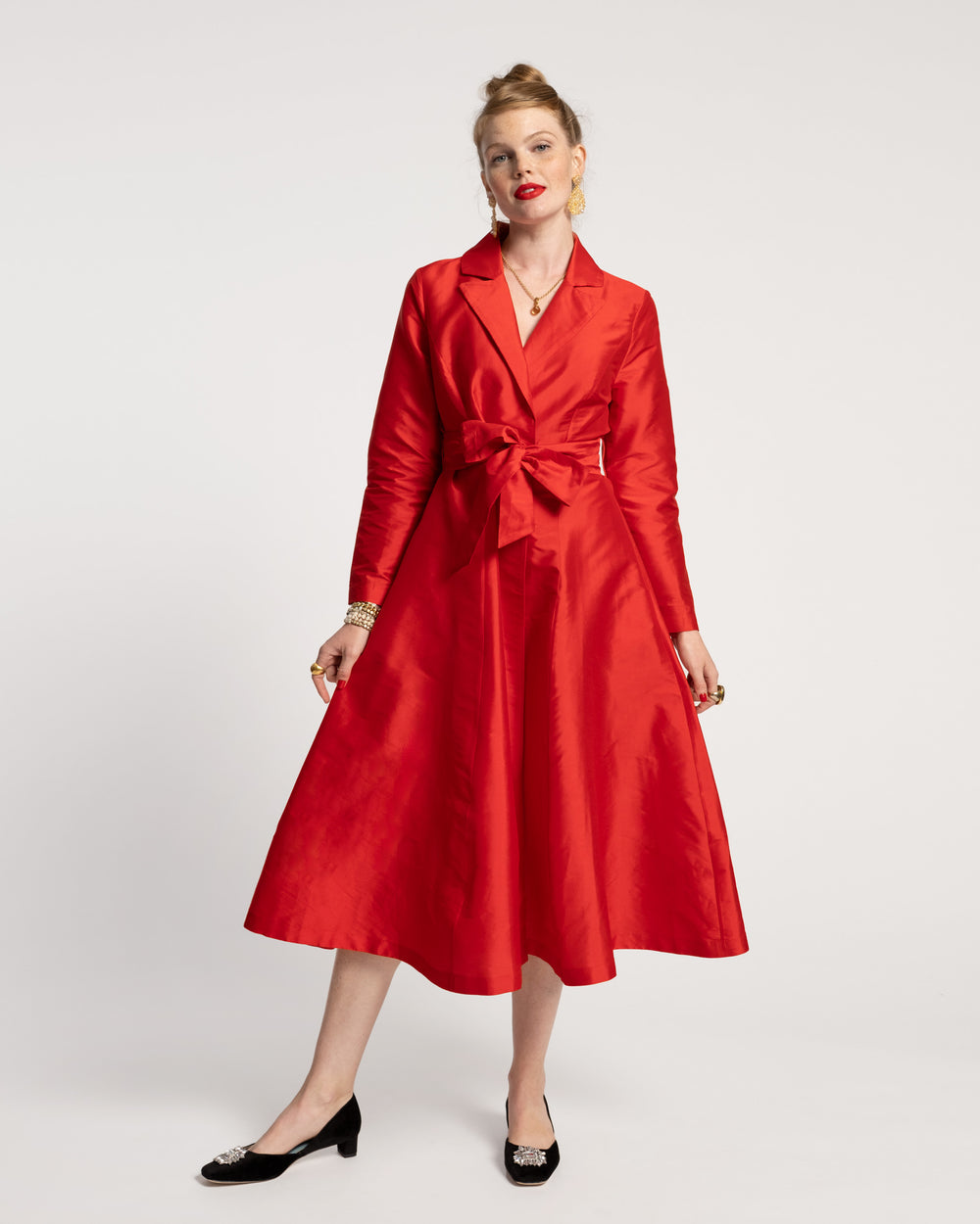 Lucille Wrap Dress - Scarlet