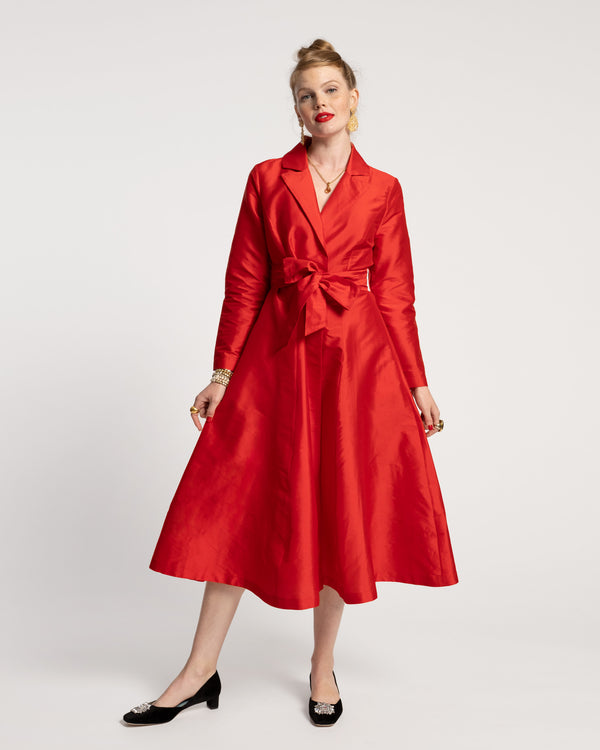 Lucille Wrap Dress - Scarlet