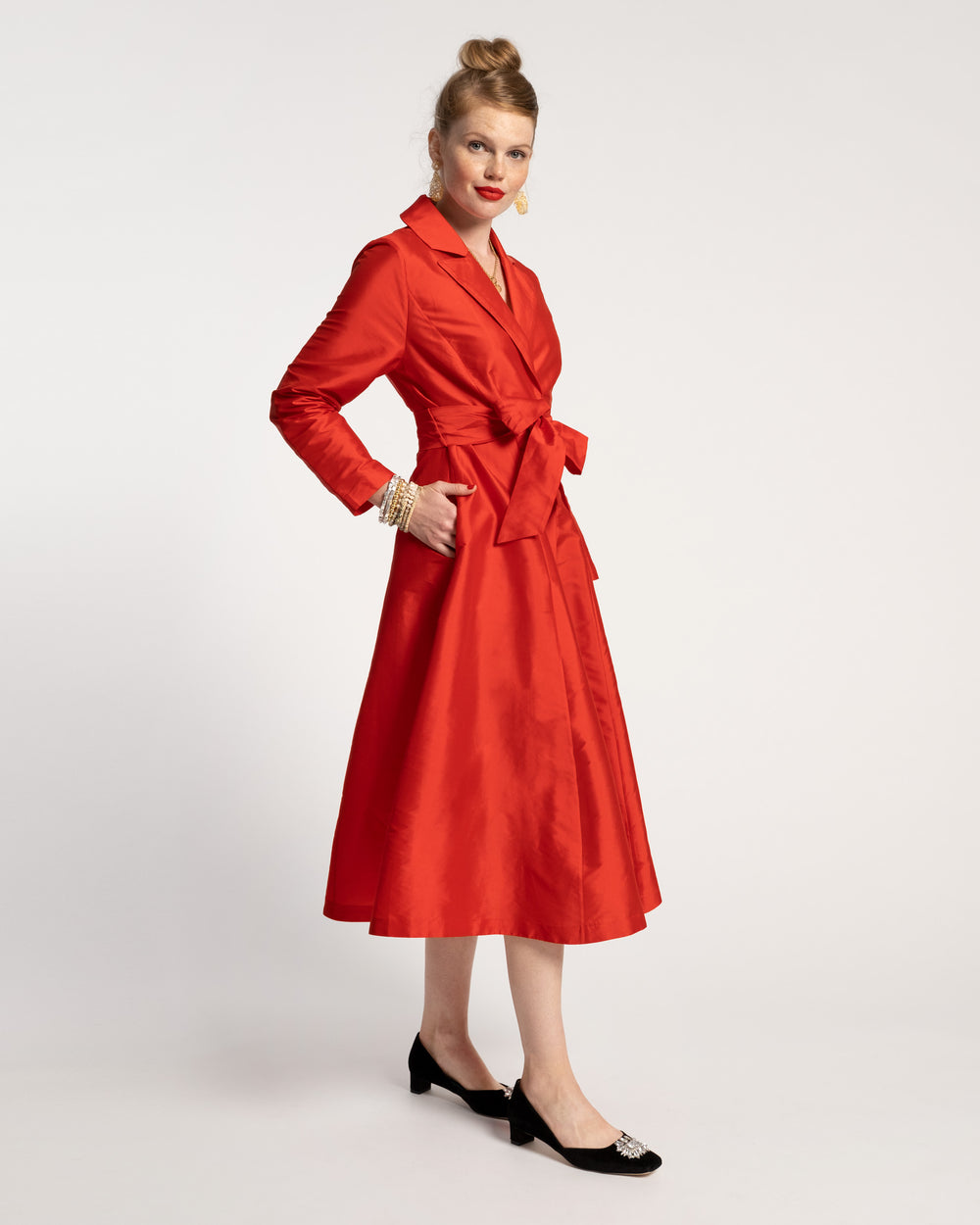Lucille Wrap Dress - Scarlet