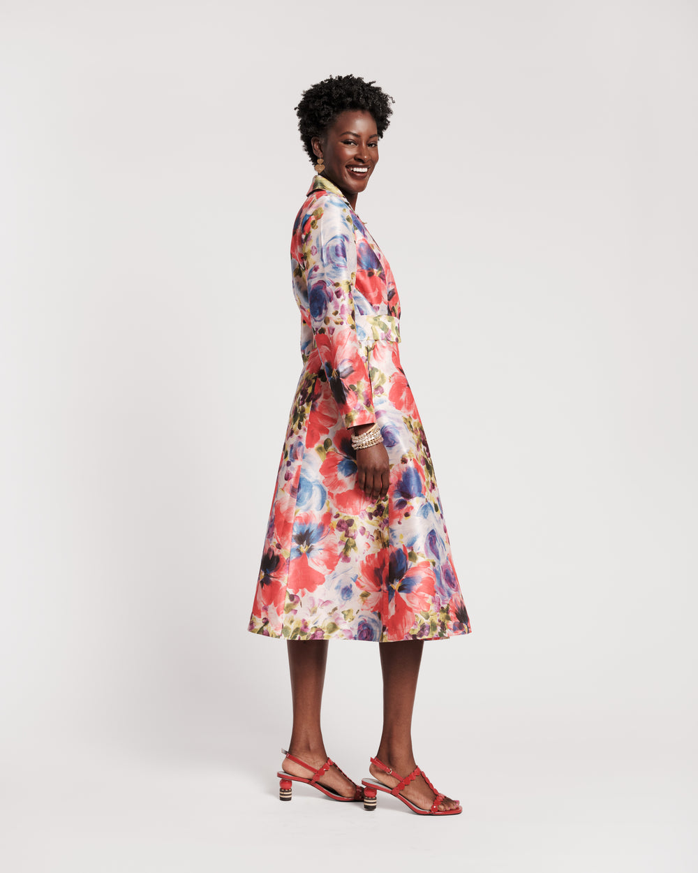 Lucille Wrap Dress - Super Bloom Dresses Frances Valentine