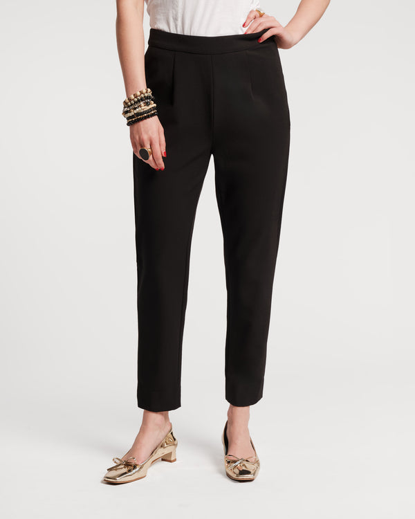Lucy Japanese Stretch Cigarette Pant - Black Pants Frances Valentine