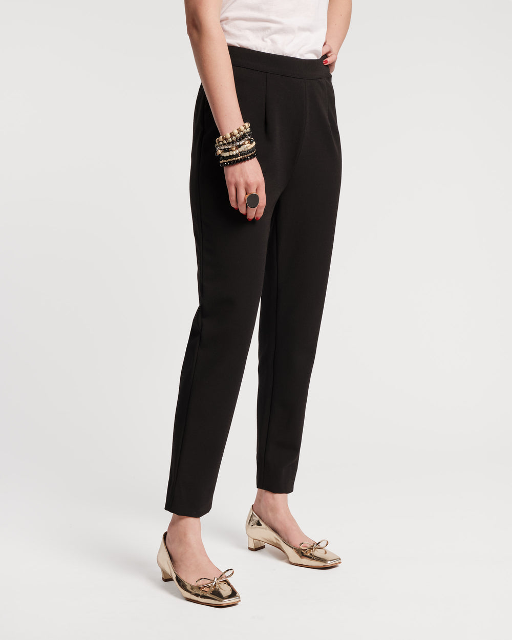Lucy Japanese Stretch Cigarette Pant - Black Pants Frances Valentine