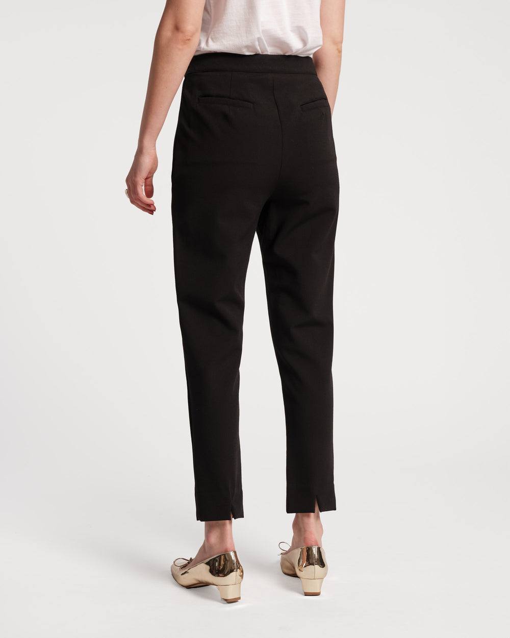 Lucy Japanese Stretch Cigarette Pant - Black Pants Frances Valentine