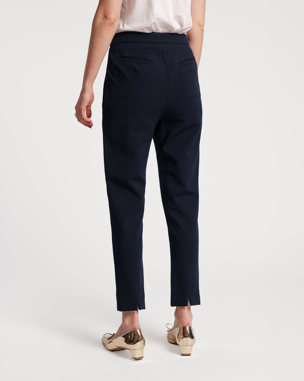 Lucy Cigarette Pant - Navy Pants Frances Valentine