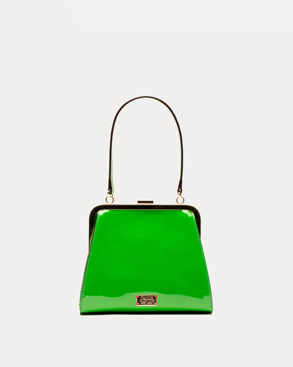Lulu Frame Bag - Green Evening Bag Frances Valentine