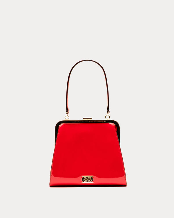 Lulu Frame Bag - Red Evening Bag Frances Valentine