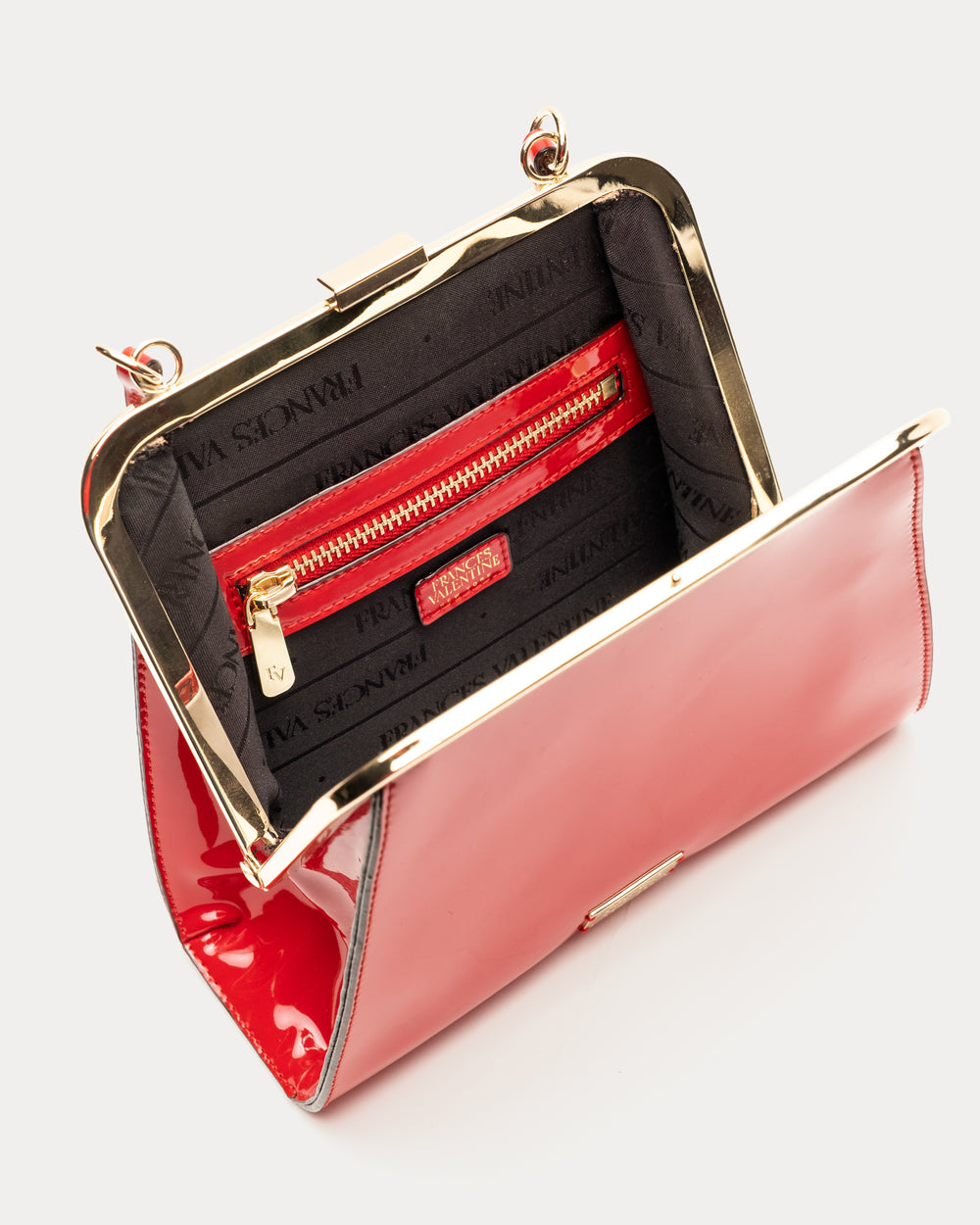Lulu Frame Bag - Red Evening Bag Frances Valentine