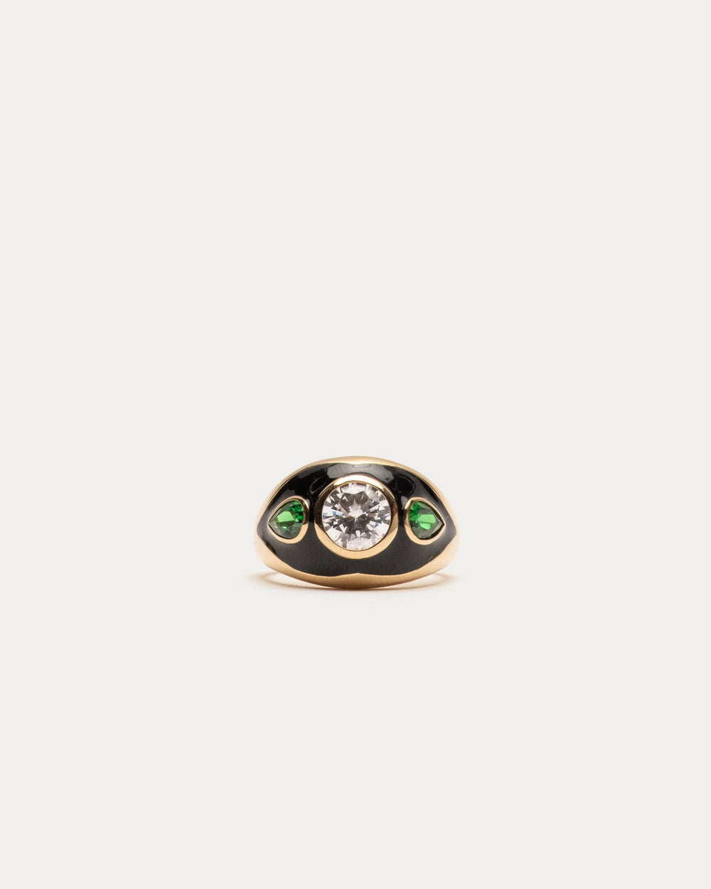 Luna Nera Cocktail Ring - Black Ring MOMA'S EYE