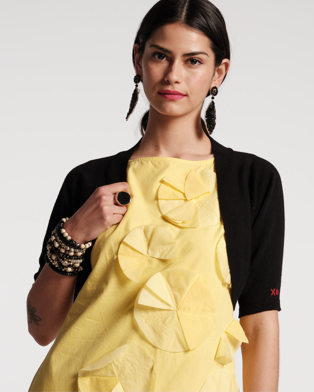 Lupita Merino Cardigan - Black Sweater Frances Valentine