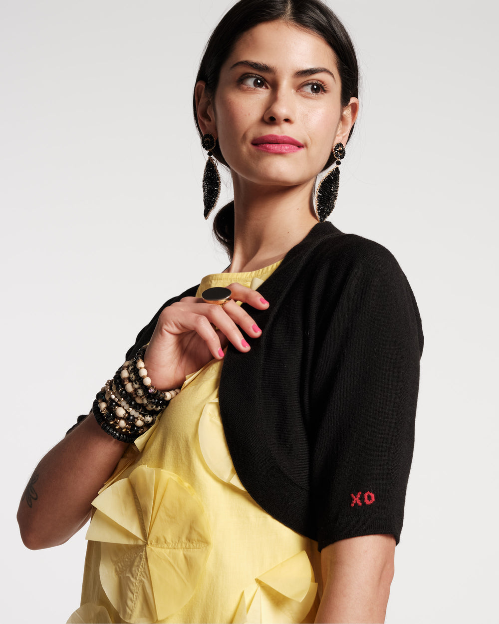 Lupita Merino Cardigan - Black Sweater Frances Valentine