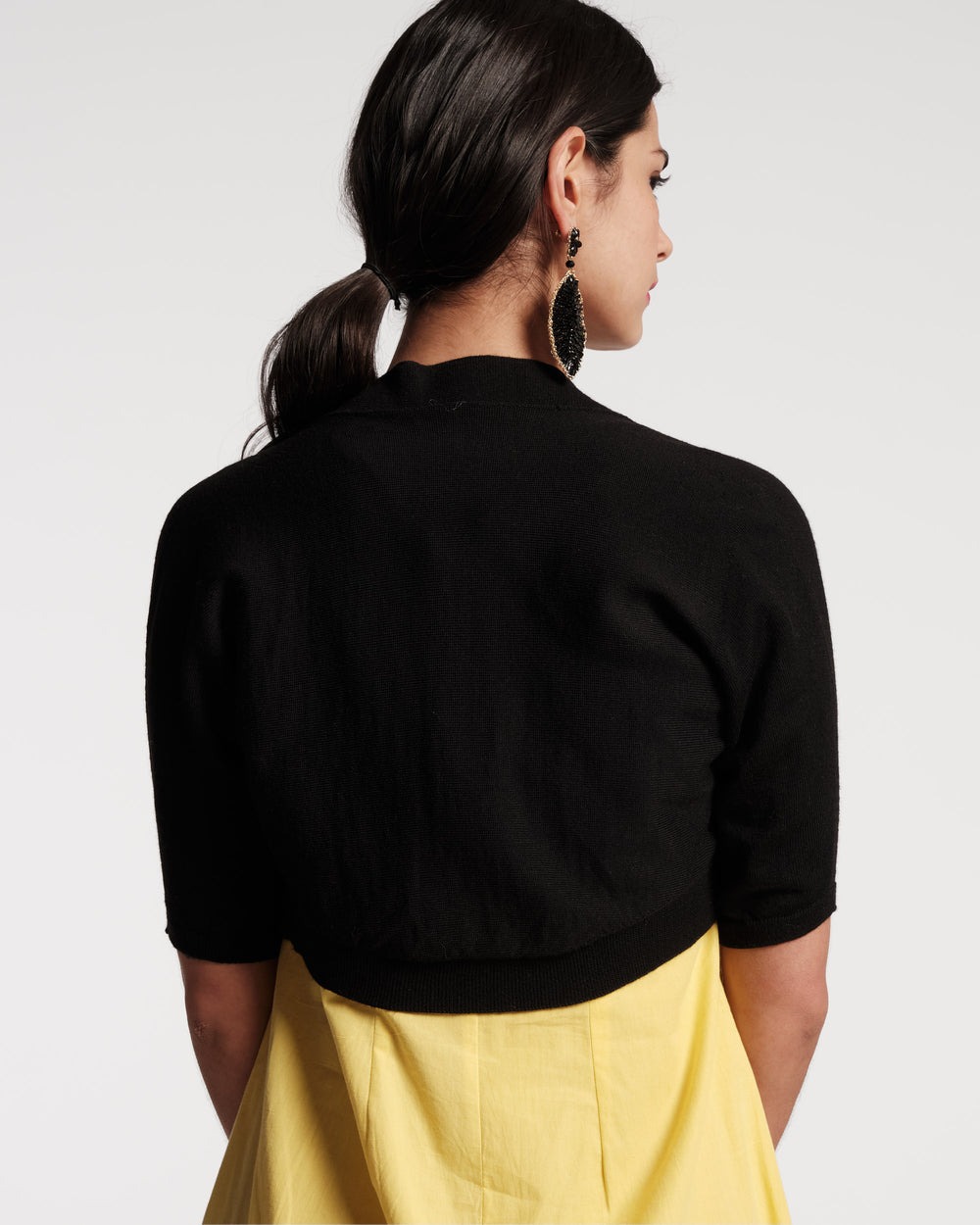 Lupita Merino Cardigan - Black Sweater Frances Valentine