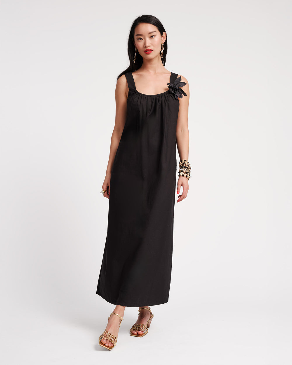 Lynda Maxi Dress - Black Dresses Frances Valentine