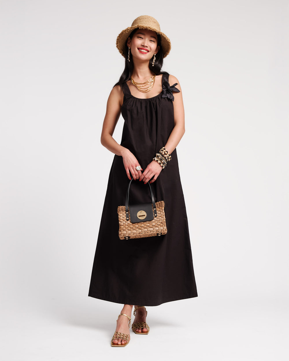 Lynda Maxi Dress - Black Dresses Frances Valentine