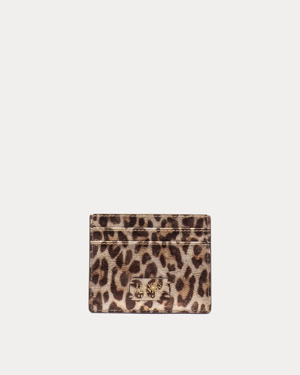 Card Case - Metallic Leopard Wallet Frances Valentine