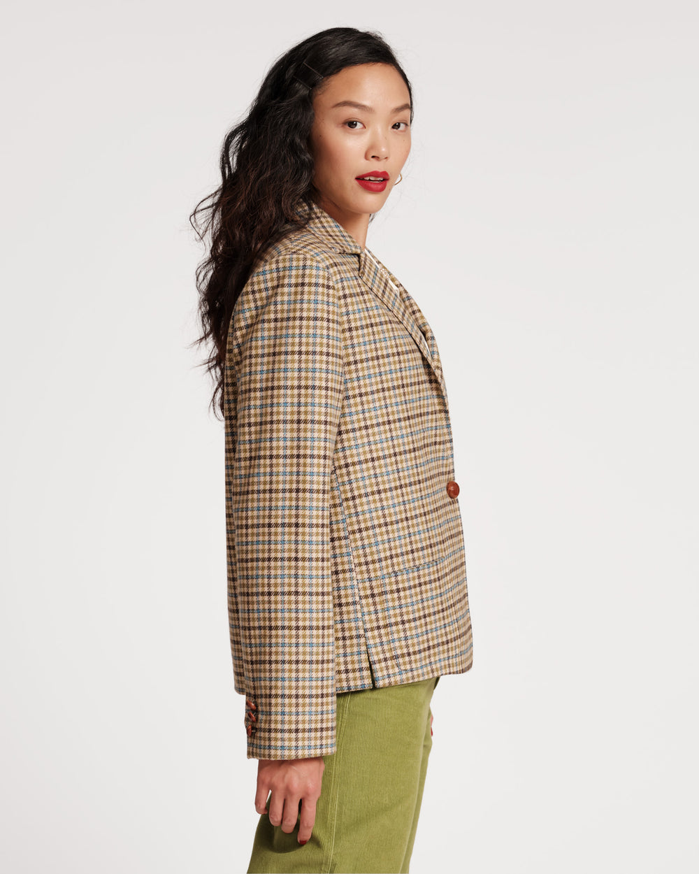 Max Wool Jacket - Baby Houndstooth Coats & Jackets Frances Valentine