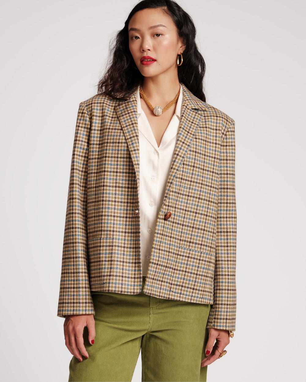 Max Wool Jacket - Baby Houndstooth Coats & Jackets Frances Valentine
