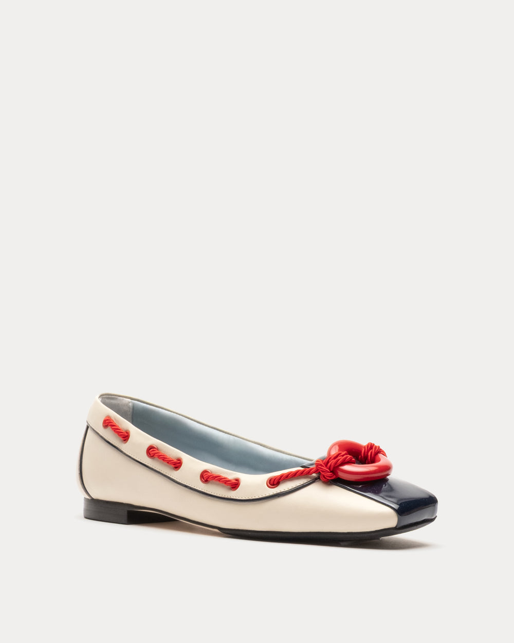 McCoy Boat Shoe - Nautical Leather Flats Frances Valentine