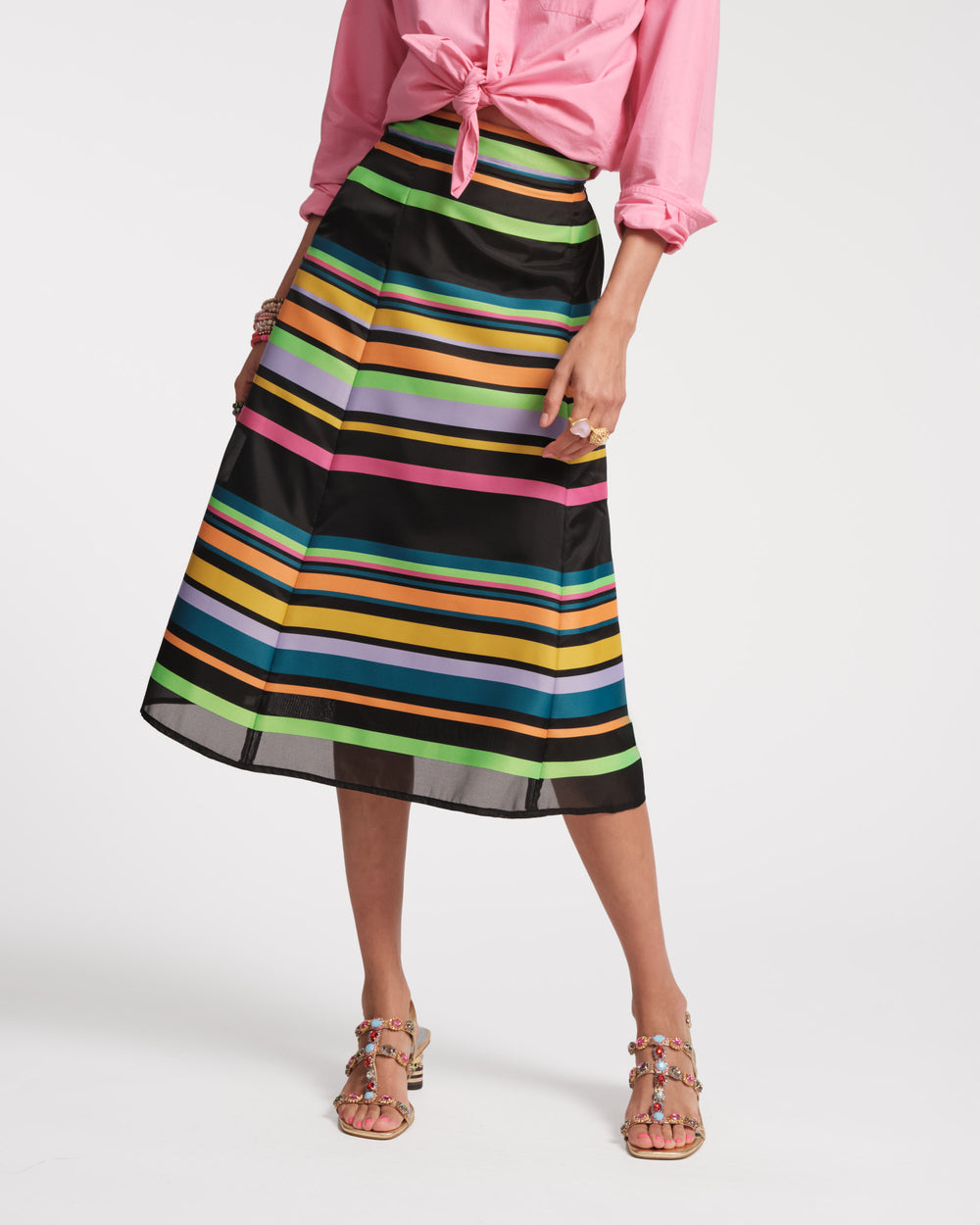 Mercer Maxi Skirt - Striped Skirts Frances Valentine